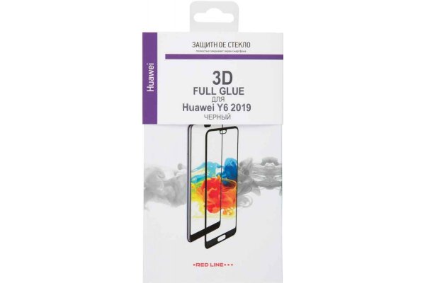 Купить Защитное стекло Red Line для Huawei Y6 2019 Full screen tempered glass FULL GLUE черный
