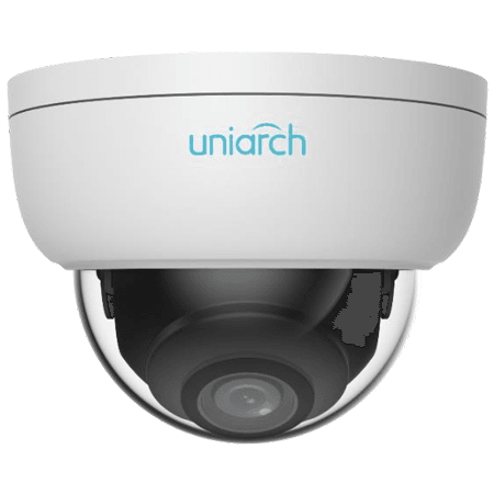 Купить IP-камера Uniarch 2МП уличная купольная антивандальная с фиксированным объективом  2.8 мм, ИК подсветка до 30 м., матрица 1/2.8" CMOS