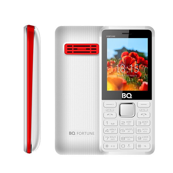 Купить Мобильный телефон BQ 2436 Fortune Power White+Red
