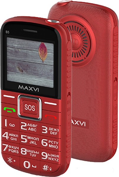 Купить Мобильный телефон Maxvi B5 Red