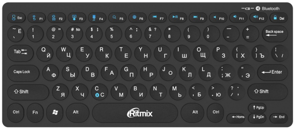 

Клавиатура Ritmix, RKB-310BTH Black