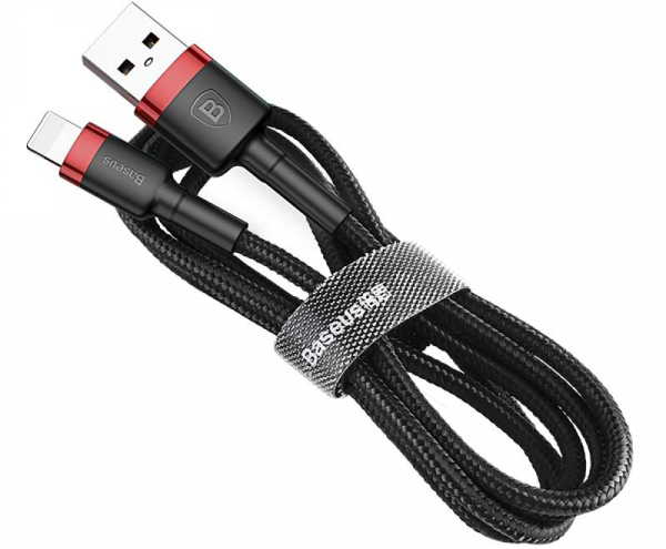 Купить Кабель Baseus Kevlar Cable USB For lightning 2A 0.5M Red+Black