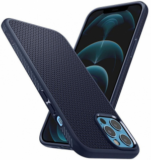 Купить Чехол Spigen Liquid Air (ACS02247) для iPhone 12 Pro Max (Navy) (1191837)