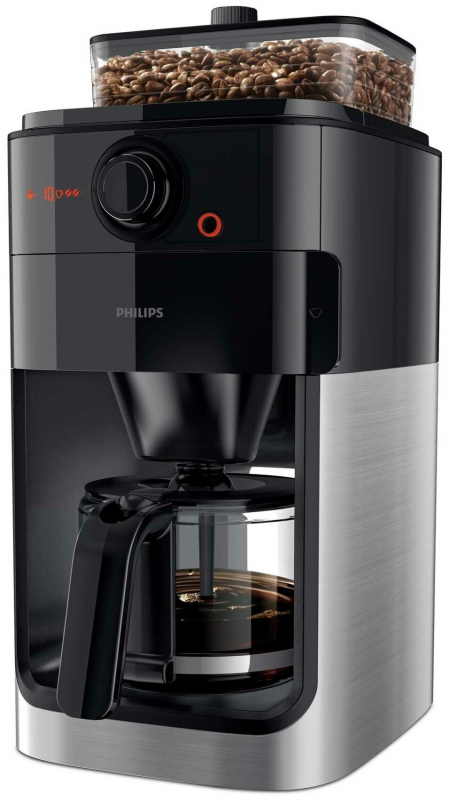 Купить Кофемашина Кофеварка Philips HD7767 Grind & Brew, черный/металлик