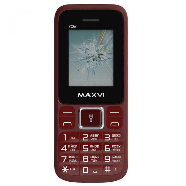 Купить Телефон MAXVI C3n wine red