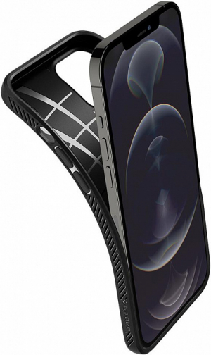 Купить Чехол Spigen Liquid Air (ACS01617) для iPhone 12 Pro Max (Matte Black)