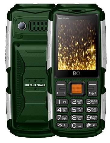 Купить Мобильный телефон BQ-2430 Tank Power Green/Silver