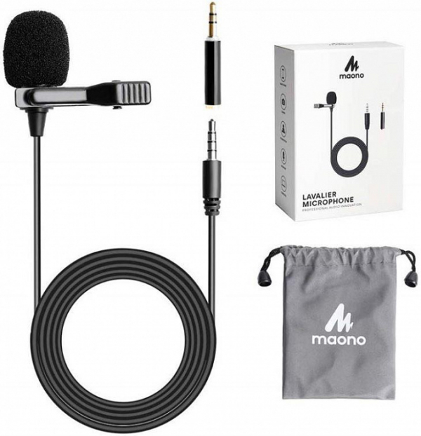Купить Петличный микрофон Maono AU-402L (Black)