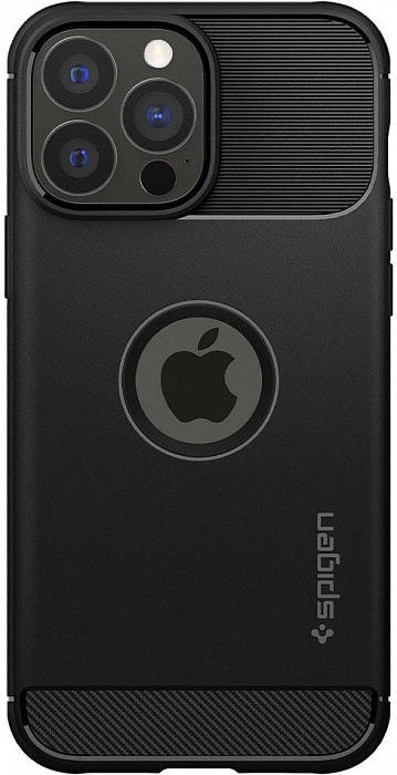 Купить Чехол Spigen Rugged Armor (ACS03257) для iPhone 13 Pro (Matte Black)