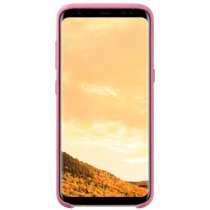 Купить Чехол-накладка Samsung EF-XG955APEGRU Alcantara Cover для Galaxy S8 Plus, розовый