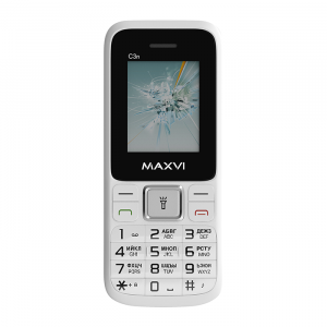 Купить Телефон MAXVI C3n white
