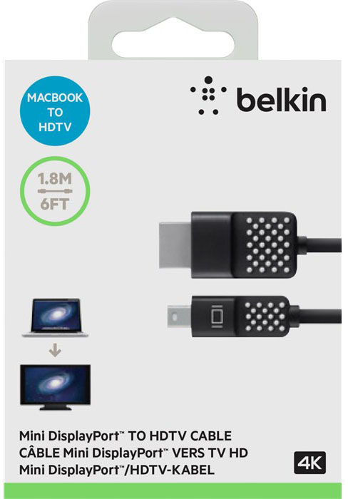 Купить Кабель-переходник Belkin Mini DisplayPort to HDMI (F2CD080bt06)