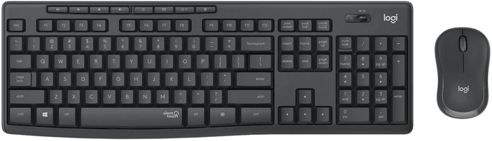 Купить Комплект беспроводной Logitech MK295 с поддержкой SilentTouch ч(клавиатура+мышь) Y-R0042/MR0085 (C-U0010) С КИРИЛЛИЦЕЙ