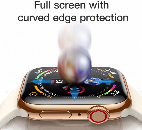 Купить Защитное стекло Baseus 0.3mm Full-screen Curved Tempered Film for AP Watch 4 Black 40mm