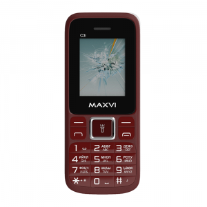 Купить Телефон MAXVI C3i wine red
