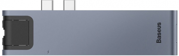 Купить USB-концентратор Хаб Baseus thunderbolt C+Pro Seven-in-one smart HUB docking station Grey