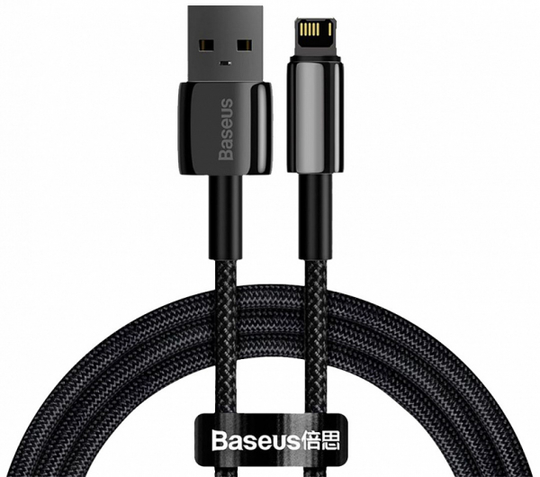 Купить Кабель Baseus Tungsten Gold Fast Charging Data Cable USB/Lightning 2m CALWJ-A01 (Black)