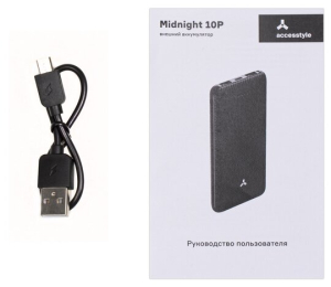 Купить Портативный аккумулятор Accesstyle Midnight 10P 10000 mAh, черный