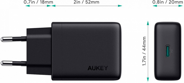 Купить Зарядное устройство AUKEY PA-Y21oneportType-cPD 30W wall charger black