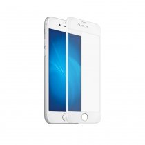 Купить Защитное стекло Закаленное стекло с цветной рамкой (fullscreen) для iPhone 7 Plus DF iColor-08 (white)