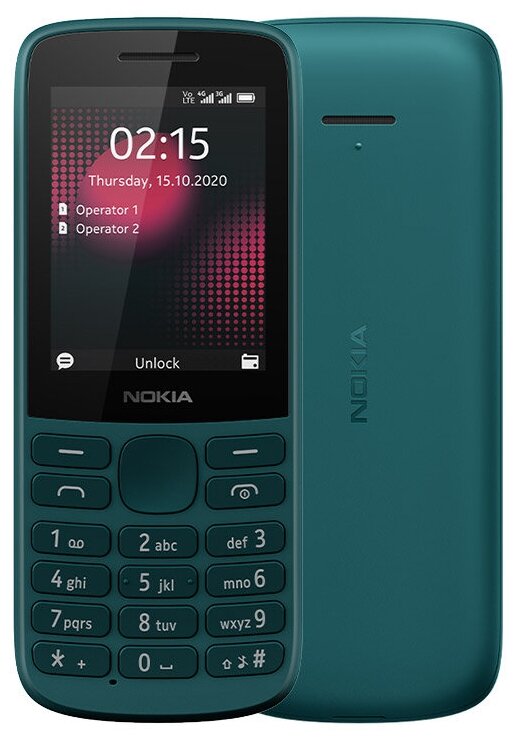 Купить Мобильный телефон Телефон Nokia 215 4G Dual Sim Cyan