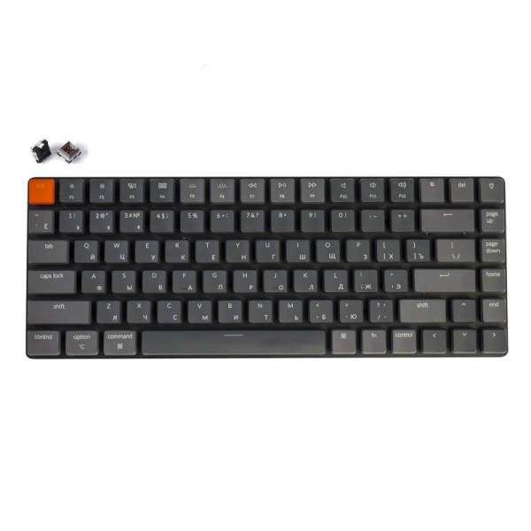 Беспроводная клавиатура Беспроводная механическая ультратонкая клавиатура Keychron K3, 84 клавиши, RGB подстветка, Brown Switch