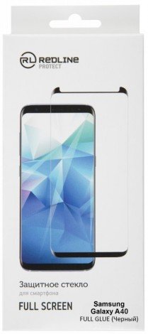 Купить Защитное стекло Red Line для Samsung Galaxy A40 Full screen tempered glass FULL GLUE черный