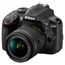 Купить Зеркальный фотоаппарат Nikon D3400 Kit Black (18-55 P VR)