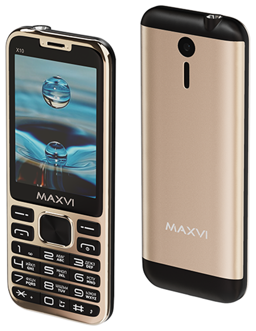 Купить Мобильный телефон Maxvi X10 Metallic Gold