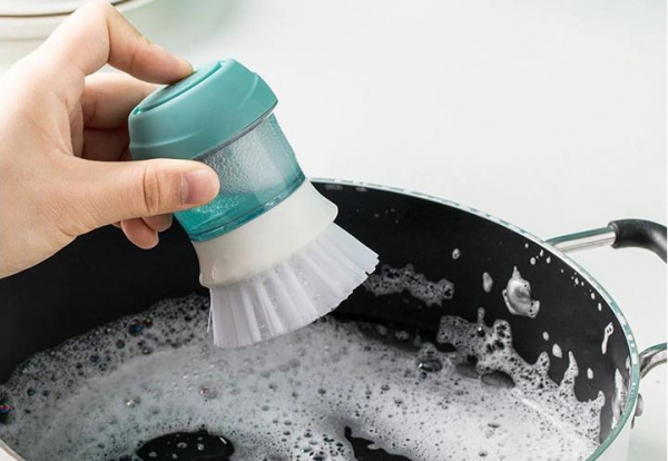 Купить Щетка для мытья посуды Jordan & Judy Automatic Detergent Filling Pot Brush (White)