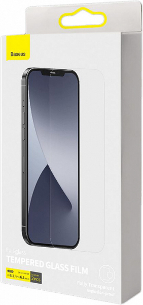 Купить Защитное стекло Baseus Full-glass Tempered 0.3mm (SGAPIPH61P-LS02) для iPhone 12/iPhone 12 Pro (Transparent)