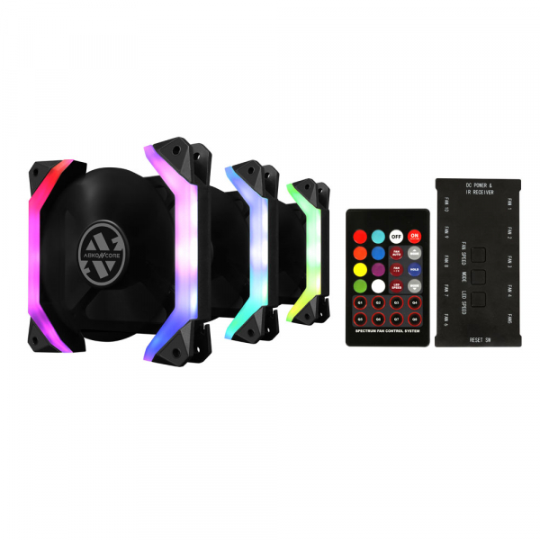 Купить Комплект RGB вентиляторов Abkoncore Spider Spectrum 3в1 SYNC Set