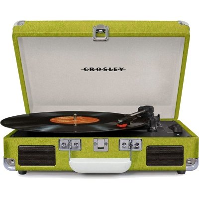 Купить Виниловый проигрыватель CROSLEY CRUISER DELUXE фисташковый c Bluetooth (CRL8005D-GR)