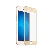 Купить Защитное стекло Закаленное стекло 3D с цветной рамкой (fullscreen) для iPhone 7 Plus DF iColor-10 (gold)