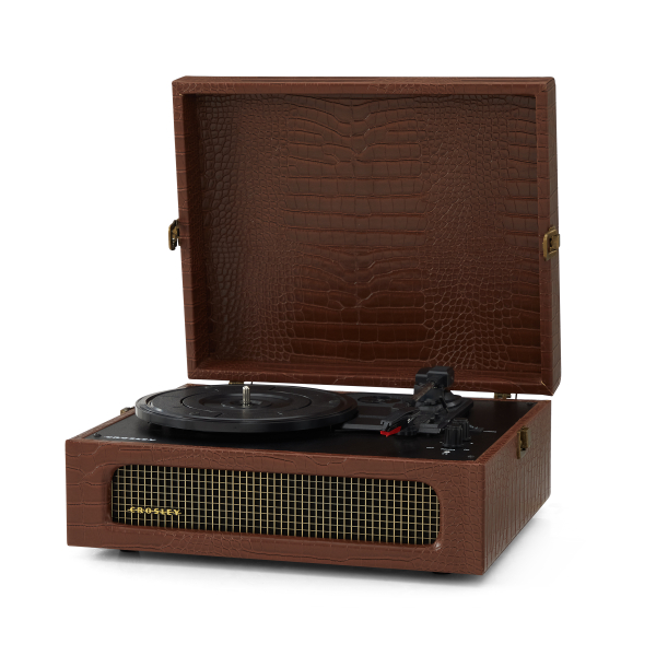 Купить Виниловый проигрыватель CROSLEY VOYAGER PLUS Brown Croc (CR8017B-BR4)