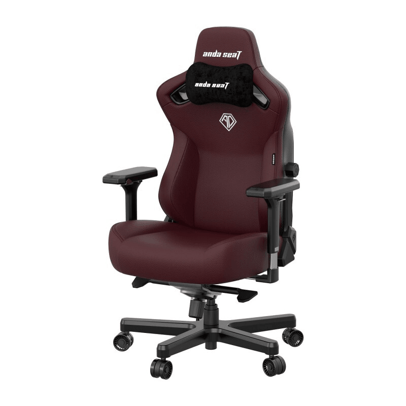 Купить Кресло игровое Anda Seat Kaiser 3, цвет бордовый, размер L (120кг), материал ПВХ (модель AD12)