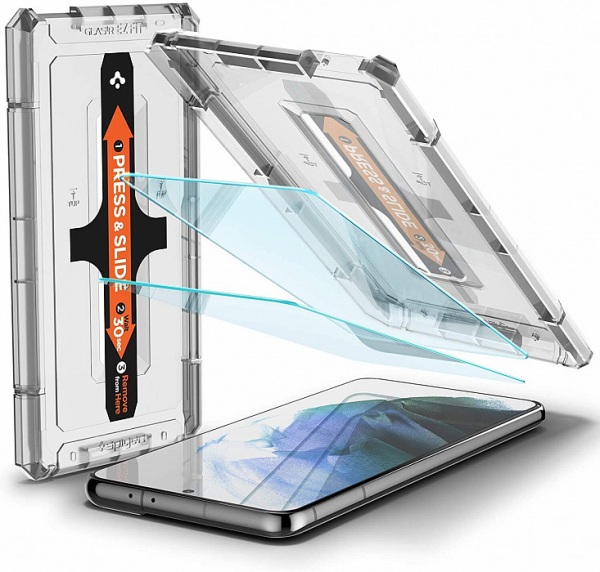 Купить Защитное стекло Spigen EZ Fit GLAS.tR Slim 2 Pack (AGL02537) для Samsung Galaxy S21 Plus (Clear)