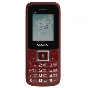 Мобильный телефон Телефон MAXVI C3n wine red