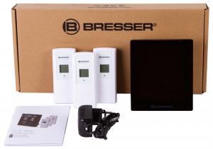 Купить Метеостанция Bresser ClimaTemp Hygro Quadro с тремя датчиками, черная