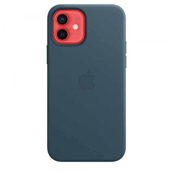 Купить Чехол клип-кейс Apple для IPhone 12 mini Leather Case with MagSafe синий балтийский (MHK83ZE/A)