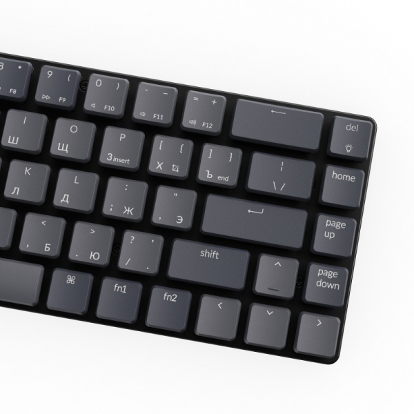 Купить Беспроводная механическая ультратонкая клавиатура Keychron K7, 68 клавиши, RGB подсветка, Red Switch