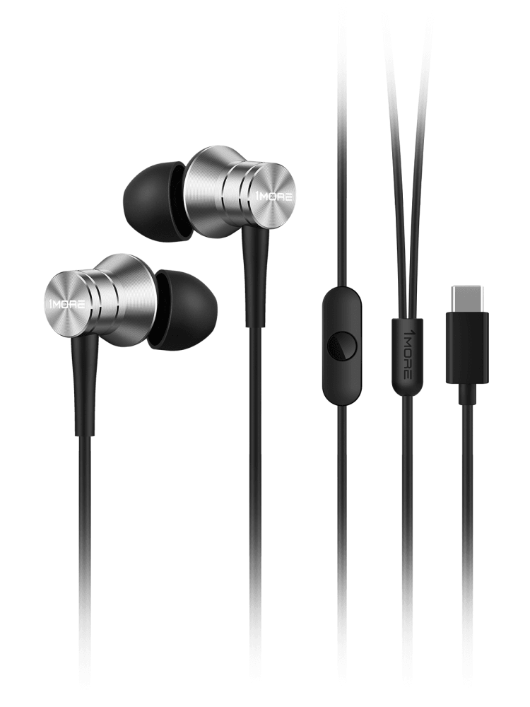 Купить Наушники 1MORE Piston Fit In-Ear Headphones (type-c version of E1009) серые