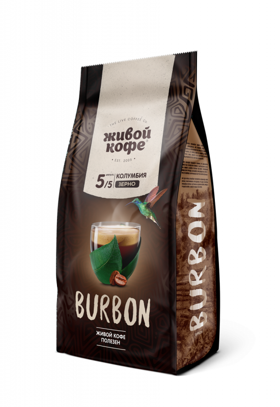 Купить Кофе молотый Живой Кофе BURBON 200г