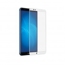 Купить Защитное стекло DF с цветной рамкой (fullscreen) для Huawei Honor 7A Pro/Y6 (2018)hwColor-53 (white)