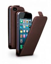 Купить Чехол Deppa Flip Cover и защитная пленка для Apple iPhone 4/4S, магнит, коричневый
