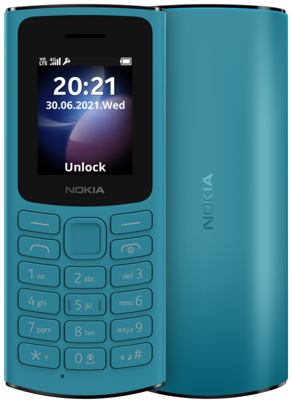 Купить Телефон Nokia 105 4G DS (2021), синий