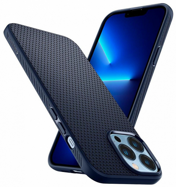 Купить Чехол Spigen Liquid Air (ACS03259) для iPhone 13 Pro (Navy Blue)
