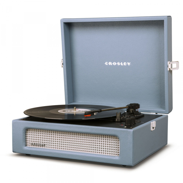 Купить Виниловый проигрыватель CROSLEY VOYAGER Washed Blue  (CR8017A-WB)