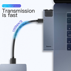 Купить USB-концентратор Baseus Thunderbolt C+Pro (CAHUB-L0G) для MacBook Pro (Deep Grey)(1024851)