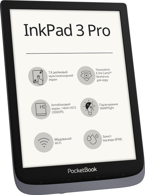Купить Электронная книга PocketBook InkPad 3 Pro Серый металлик (PB740-2-J-CIS)